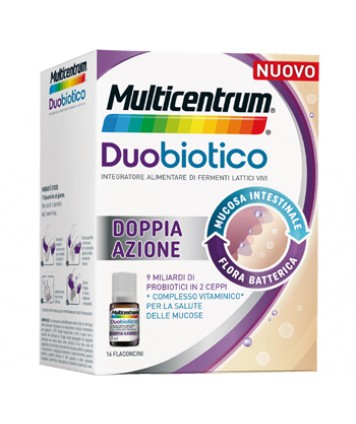 MULTICENTRUM DUOBIOTICO 16 FLACONCINI 