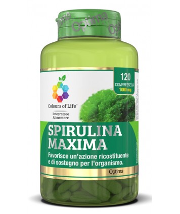 SPIRULINA MAXIMA 120CPR COLOUR