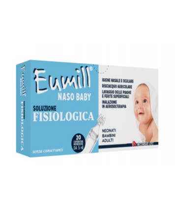 EUMILL NASO BABY SOLUZIONE FISIOLOGICA 20 CONTENITORI MONODOSE 5 ML