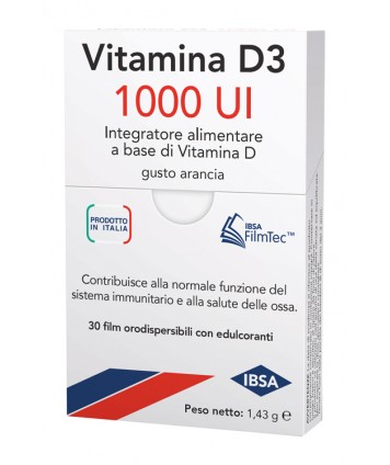 VITAMINA D3 IBSA 1000 UI 30 FILM ORALI