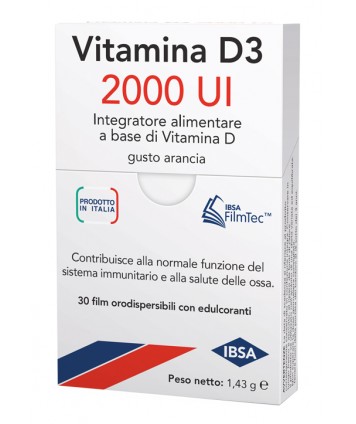 VITAMINA D3 IBSA 2000 UI 30 FILM ORALI