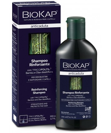 BIOKAP SHAMPOO RINFORZANTE ANTICADUTA CON TRICOFOLTIL NUOVAFORMULA 200 ML