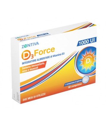 D3 FORCE ZENTIVA 1000UI 60CPR