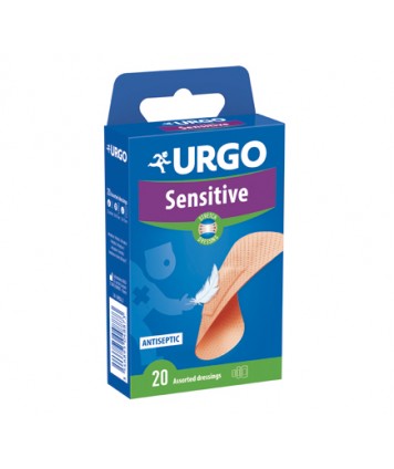 URGO SENSITIVE STR CER ASS 20P