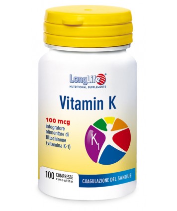 LONGLIFE VITAMIN K 100MCG 100 COMPRESSE