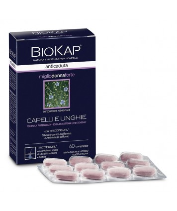 BIOKAP ANTICADUTA MIGLIO DONNA FORTE CON TRICOFOLTIL 60 COMPRESSE