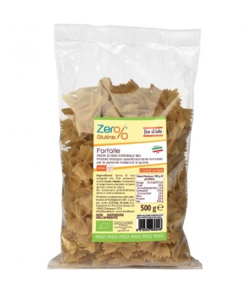 FARFALLE RISO SEMIGR BIO 500G