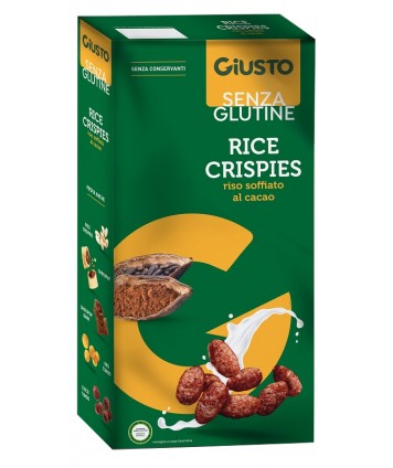 GIUSTO S/G RICE CRISPIES CACAO