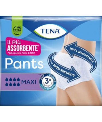 PANNOLONE PULL UP TENA PANTS MAXI TAGLIA MEDIUM 8 PEZZI