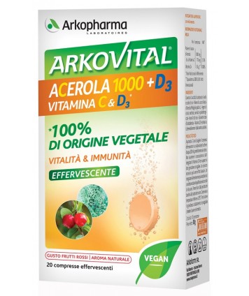 ARKOVITAL ACEROLA 1000+D3 VIT