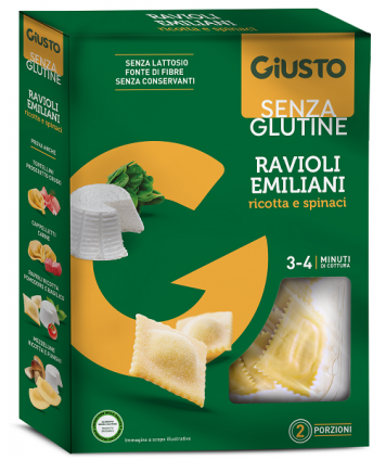 GIUSTO S/G RAVIOLI RICOTTA/SPI