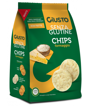 GIUSTO S/G CHIPS FORMAGGIO 40G