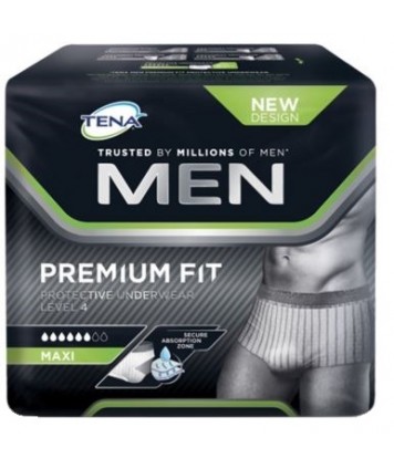 TENA MEN PREMIUM FIT MUTANDINA ASSORBENTE MASCHILE LIVELLO 4 MISURA M 10 PEZZI