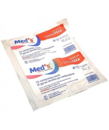 MEDS GARZA 12/8 20X20CM 25PZ