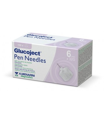 GLUCOJECT PEN NEEDLES  6MM G32