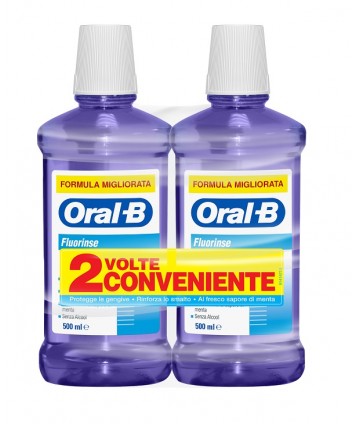 ORALB COLLUT FLUORINSE 2X500ML