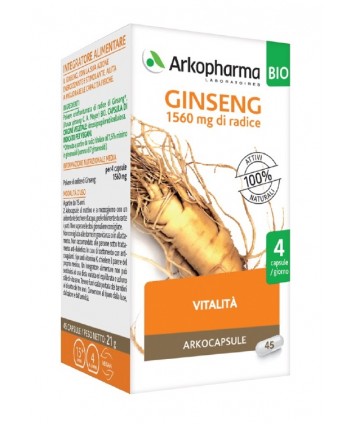 ARKOCAPSULE GINSENG 45CPS BIO