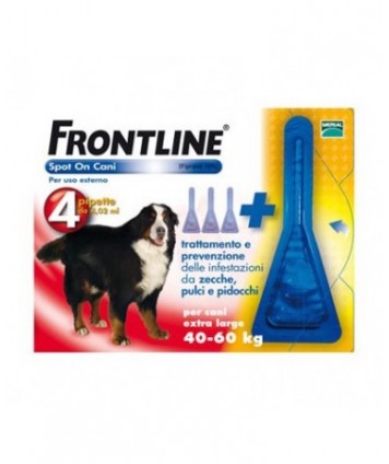 MERIAL FRONTLINE SPOT-ON CANI XL 40-60KG 4 PIPETTE DA 4,02ML 