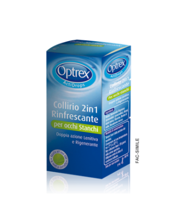 OPTREX ACTIDROPS COLLIRIO 2 IN 1 RINFRESCANTE PER OCCHI STANCHI 10ML